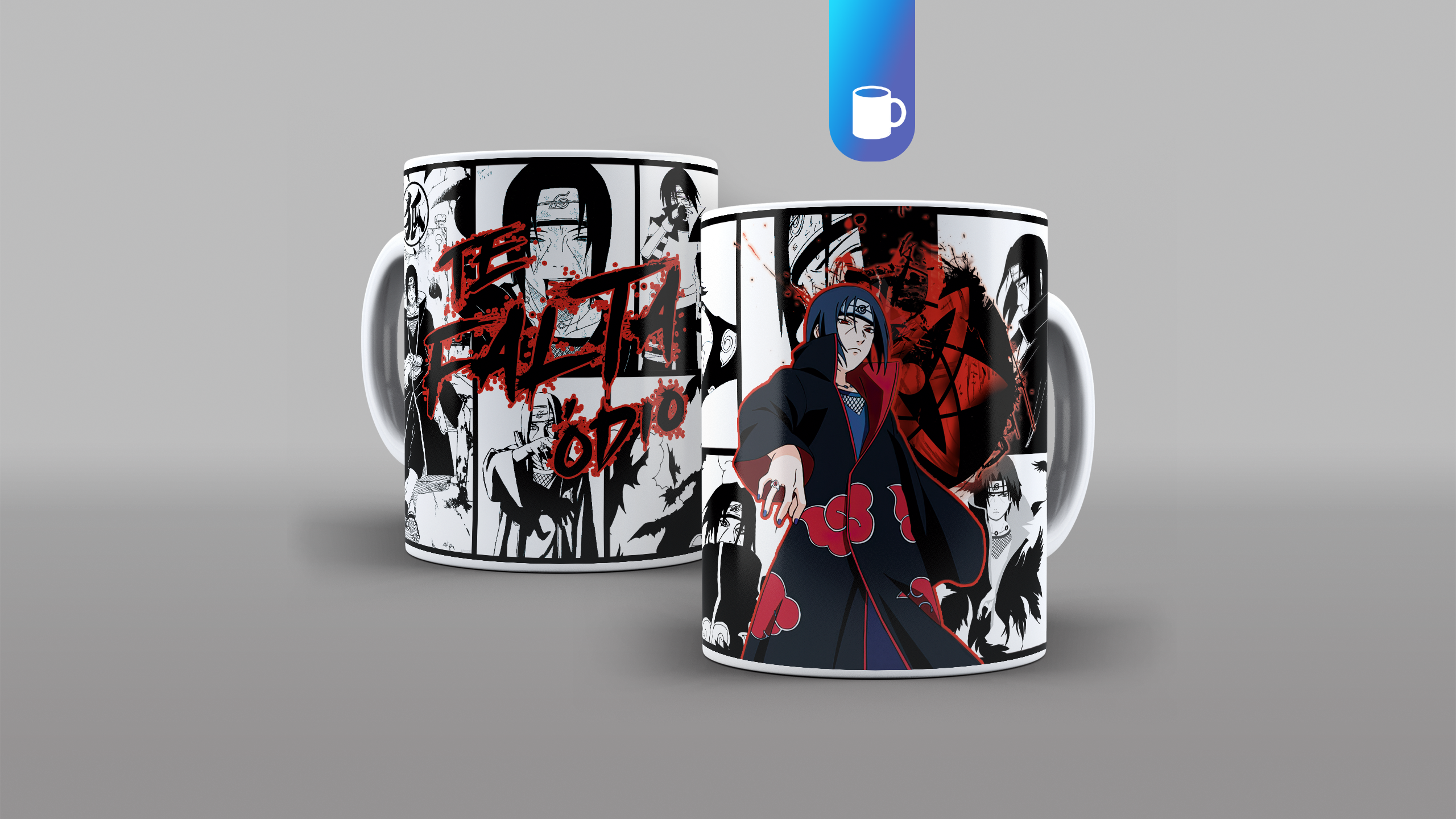 MOCKUP ARTE CANECA ITACHI UCHIHA