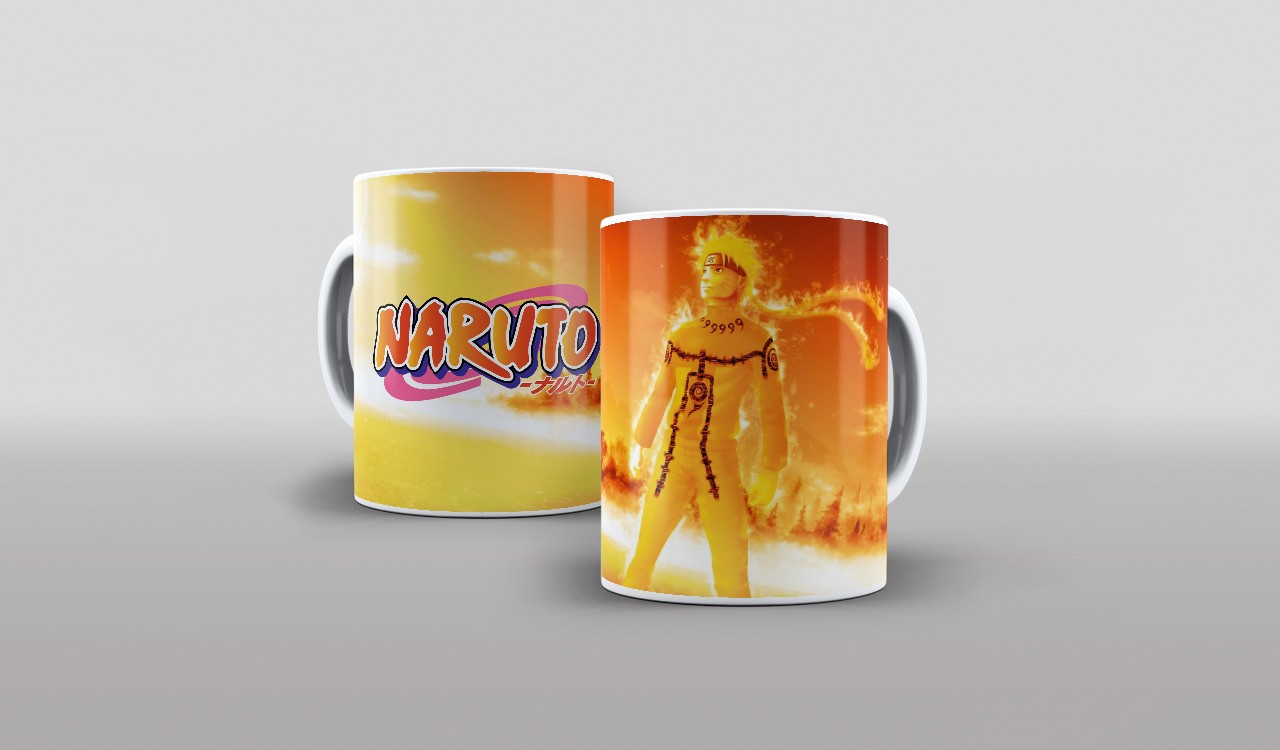 MOCKUP CANECA NARUTO 002 - ESTAMPA PARA CANECA - CLUBE DAS ESTAMPAS