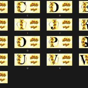 Pack Artes Alfabeto - Girassol